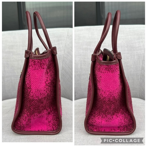 NWOT Kate Spade Tweed Plaid Hand Or Shoulder Bag - Picture 3 of 8